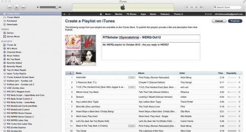 itunes playlist